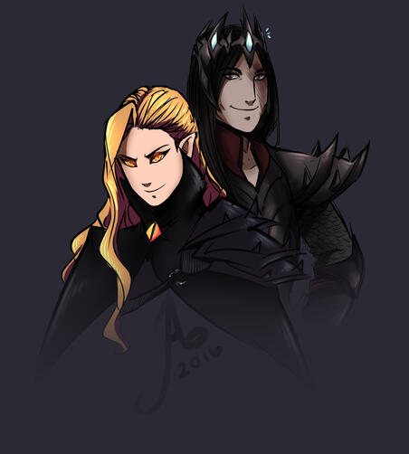 Melkor and Mairon - Angband