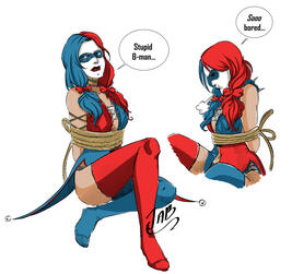 Tied Harley Quinn